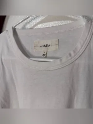 The Great The Crop Tee Top White Size M thumbnail 3