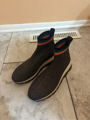 Loeffler Randall Scout Knit Sock Sneakers in Sparkly Black thumbnail 3