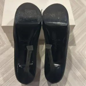 Yves Saint Laurent Women’s Black Leather Tribtoo Platform Pumps - 105 Size EU40 thumbnail 6