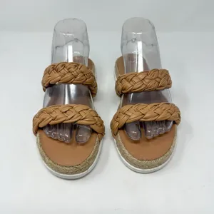 NEW Marc Fisher Women's Jaimee Flat Espadrilles Slip-On Leather Sandals Size 6 thumbnail 8