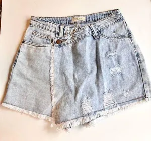 C’isa Crossover Lightwash Denim Skort Sz Small thumbnail 1