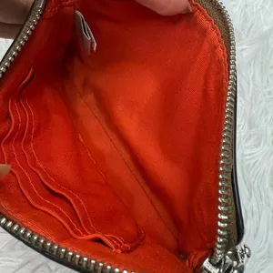 COACH Brown orange Zip Wristlet thumbnail 4