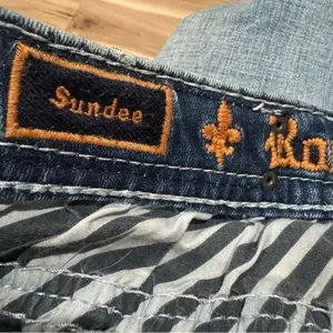 Rock Revival Sundee Mid Rise Boot Blue Jeans Women’s 25 thumbnail 5