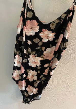 Soft & Sexy American Eagle Ribbed Floral Bodysuit thumbnail 2