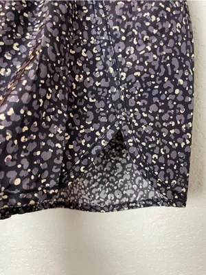 FP Movement by Free People Purple Leopard Athletic Shorts w Elastic Waist Sz M thumbnail 5