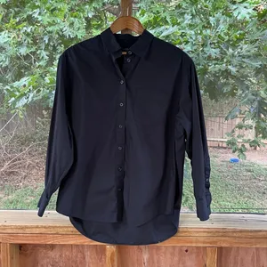 Gap Women's Big Shirt 100% Organic Cotton Black Size S thumbnail 4