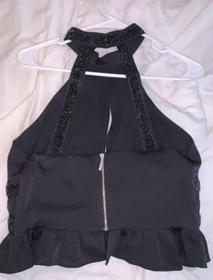 Express Black Halter Top thumbnail 3