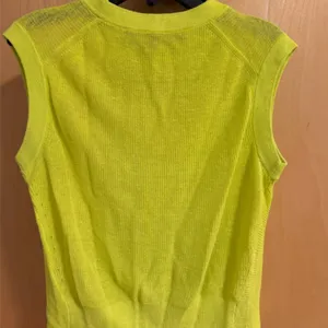 Veronica Beard Kellen twist-front sweater Chartreuse thumbnail 5