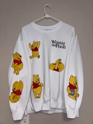 Disney Winnie the Pooh Sweatshirt Crewneck embroidered logo thumbnail 2