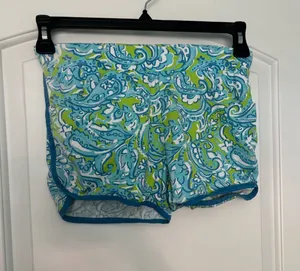 Light pattern workout shorts Blue thumbnail 1