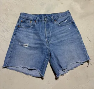 Levi’s premium denim 501 Classic Blue Denim Cutoff Shorts 29 thumbnail 1