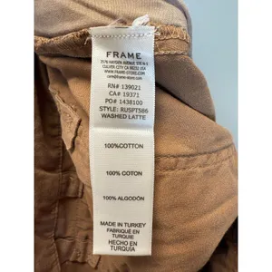 FRAME Cargo Pants Women 31 Washed Latte Straight Leg Utility RUSPT586 thumbnail 8