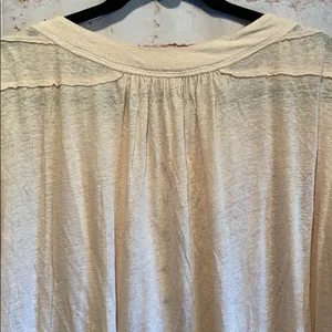 We the free Henley hi low hemline peach oversized thumbnail 8
