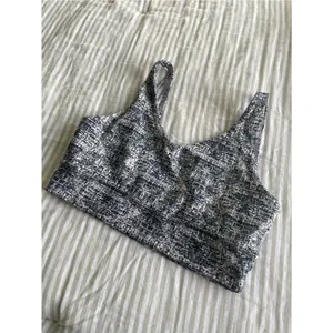Buffbunny Strappy Back Sports Bra Size Large Black White Print thumbnail 3