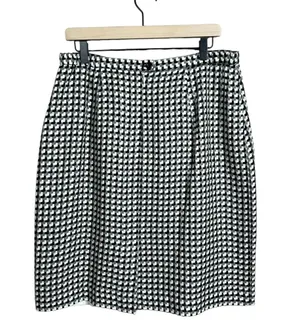 Liz Baker I Vintage 80s Black & White Houndstooth Skirt Suit Set Separates thumbnail 10