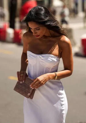 ZARA dress midi satin wedding corset rhinestone party shower bridal cocktail thumbnail 2