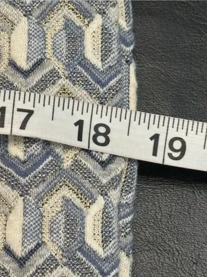 Maeve by Anthropologie Blue and Cream Geometric Knit Pencil Skirt Size Small thumbnail 11