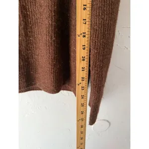Old Navy Women's Brown Speckled Knit Crew Neck Sweater‎ Medium Preppy Casual thumbnail 8