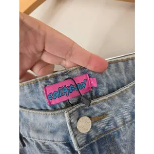 EDIKTED Low Rise Wide Leg Jeans Size Large‎ Bows 4 Days NEW thumbnail 7