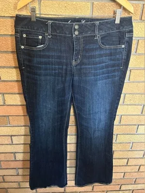 American Eagle AE Artist Bootcut Dark Wash Denim Jeans‎ Women’s Size 14 thumbnail 1