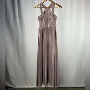 Lulus Air of Romance Maxi Dress in Taupe Size‎ Small thumbnail 7