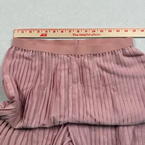 Matilda Jane‎ Curtain Call Wide Leg Pants Womens Medium Pink Accordion Elastic thumbnail 3