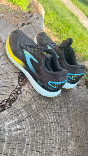 Brooks Ghost 16 Running Shoes Men Size 9 D Black Blue Mesh Comfort Low Sneakers thumbnail 4