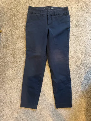 Old Navy Navy Straight-Leg Women's Pants thumbnail 2