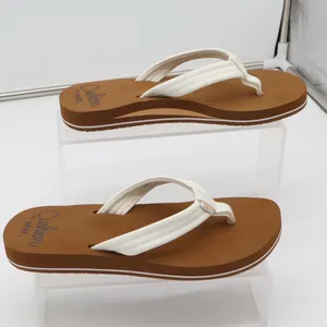 Reef Flip Flop Womens 7 Cushion Breeze White Tan Padded Beach Sandal Excellent thumbnail 2