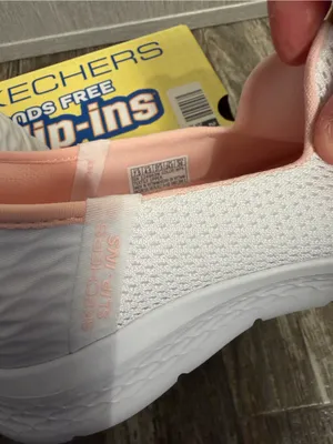 Skechers Women's Slip-On Go Walk Sneakers in White and Light Pink Size 7.5 thumbnail 11
