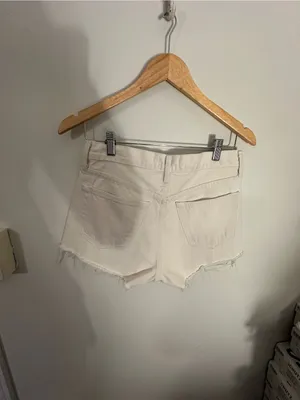 NWOT Agolde Parker denim cutoff shorts Marshmellow 27 thumbnail 3