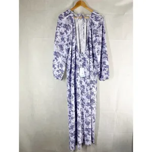 Hill House The Simone Maxi Dress in Lilac Tonal Floral Size XL thumbnail 2