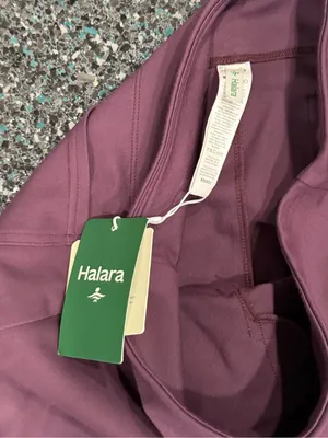 NWT! HALARA Purple Flare Leg Pants Women’s Medium 7/8 thumbnail 4