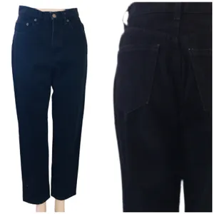 Gap Vintage 90s Classic Fit Black Denim Ankle Jeans High Waist Relaxed thumbnail 2