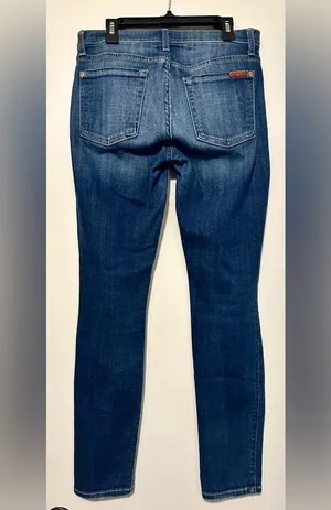 7 for all mankind the ankle skinny jeans size 27 thumbnail 2