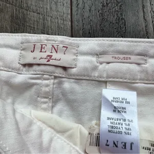 Jen7 by 7 For All Mankind Belted Wide Leg Trouser Pants Size 18 Off White NWT thumbnail 13