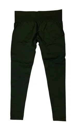 Halara Dark Green High Rise Full Length Leggings Athleisure Yoga Workout L thumbnail 1