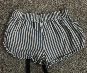 Aerie Ruffle Hem Striped Boxer Shorts thumbnail 3
