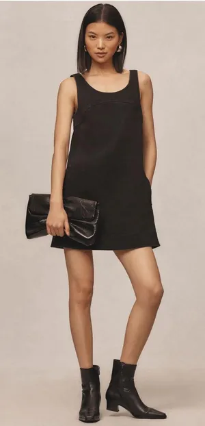 Pilcro Denim Shift Dress Anthropologie thumbnail 1