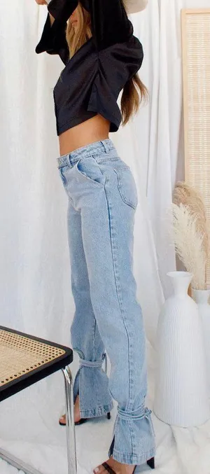 12th Tribe Sofia Tie Jeans thumbnail 2