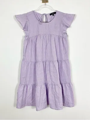 LULUS PERFECT PICNIC Gingham Tiered dress thumbnail 4