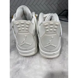 Nike Air Jordan 4 Retro White Gold Women’s 9 AQ9129-170 2024 OG Basketball thumbnail 2