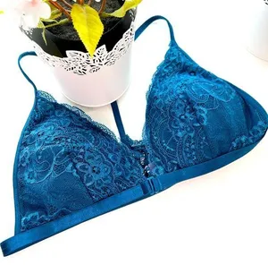 Teal Lace Bra Medium NWOT Blue thumbnail 1