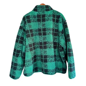 Aerie OFFLINE Green Black Plaid Quarter Zip Fleece‎ Pullover XXL/TTG thumbnail 10
