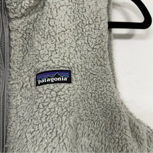 Patagonia Las Gatos Grey Fleece Full Zip Vest Womens M Outdoorsy Hiking Jacket thumbnail 12