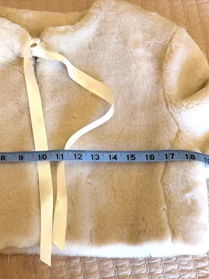 Caslon Cream Faux-Fur Tie-Neck Cropped Jacket Size L Vintage thumbnail 5