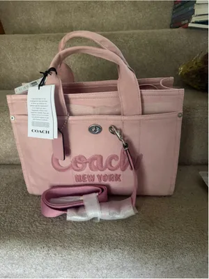 NEW Coach Denim Cargo Tote Ballerina Pink Standard CBG45 NWT thumbnail 7