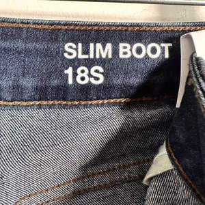 Sonoma Goods For Life Slim‎ Boot Mid Rise Dark Wash Jeans 18S New With Tags thumbnail 6
