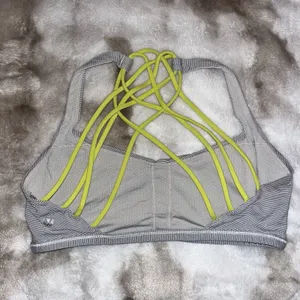 TWO Lululemon Sports Bras Women’s 8 Energy Stripes Athletic Yoga Crossback EUC thumbnail 8