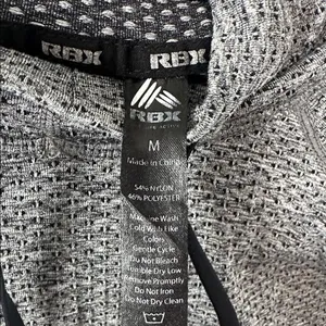 RBX Womens Hoodie Gray Seamless Knit Long Sleeve Activewear Pullover Medium thumbnail 3